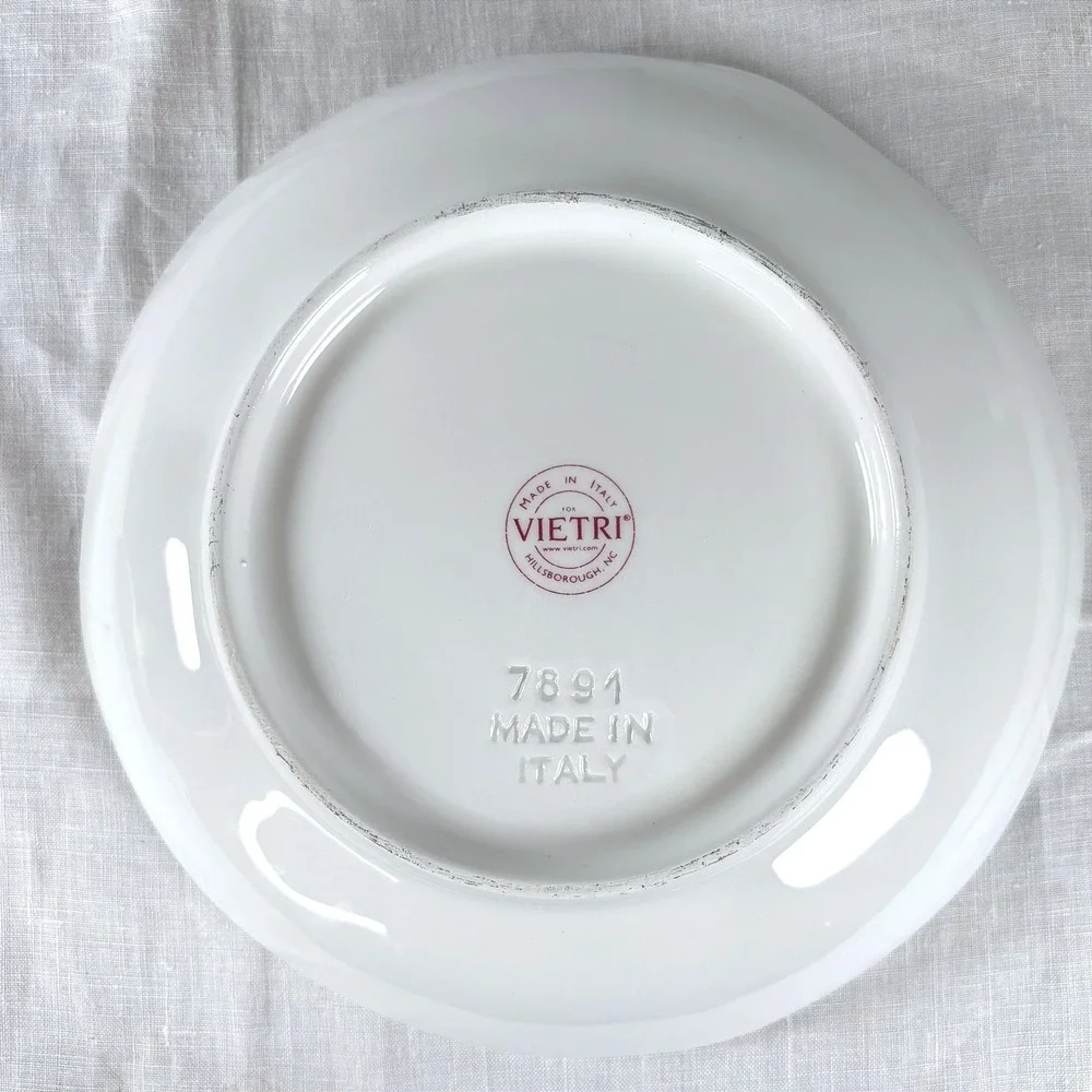 Bel Orto Vietri Italy Red Onion Hand Painted Ceramic Serving Plate
